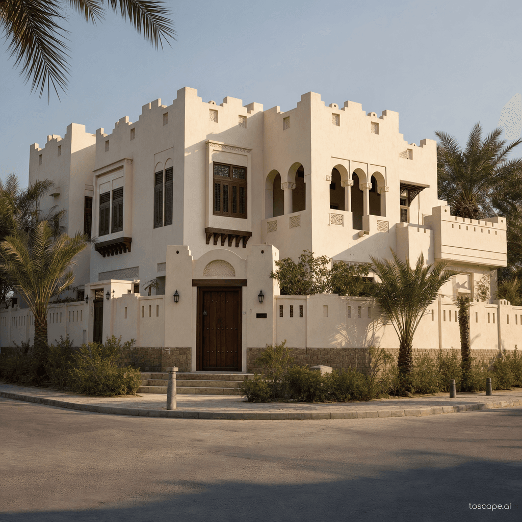 Al Qatif Oasis Traditional architectural identity — Saudi Arabia