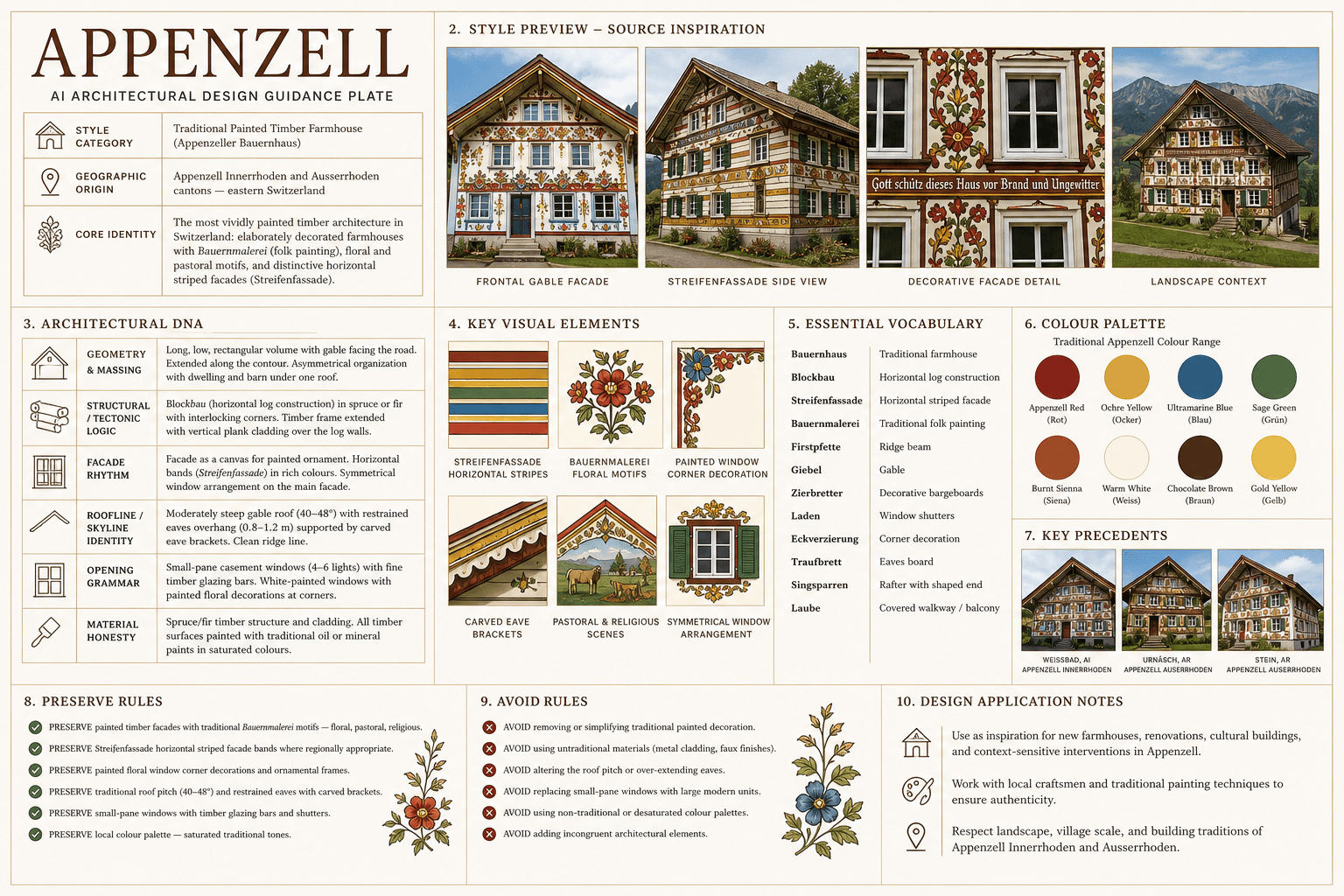 Appenzell hero plate — Switzerland