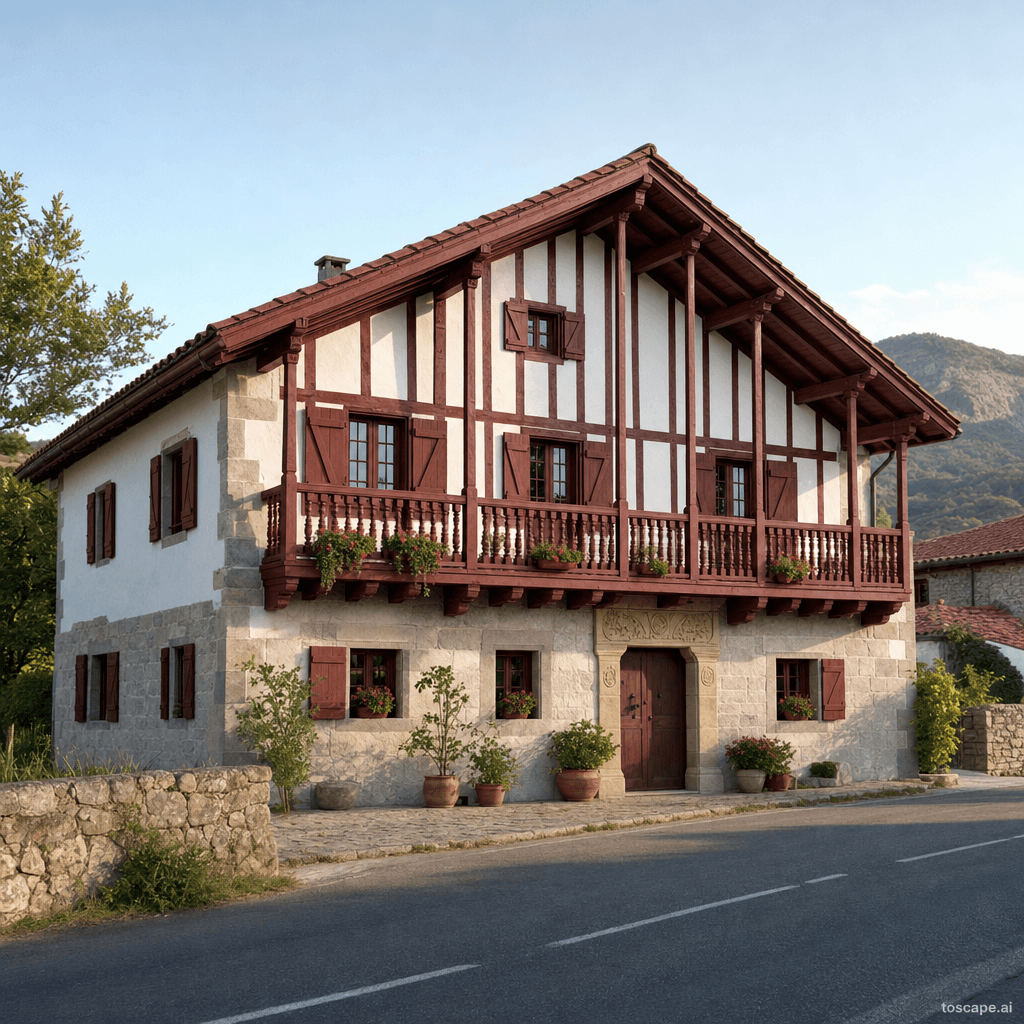 Basque Country architectural identity — France