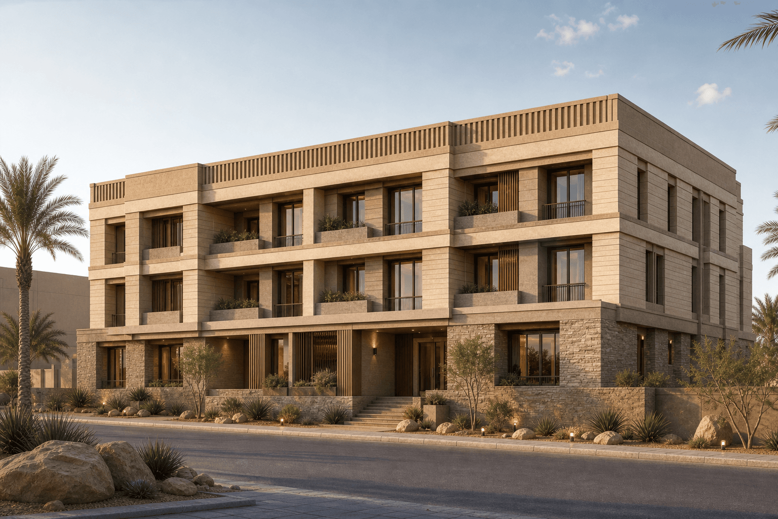 Bisha Desert Contemporary architectural identity — Saudi Arabia