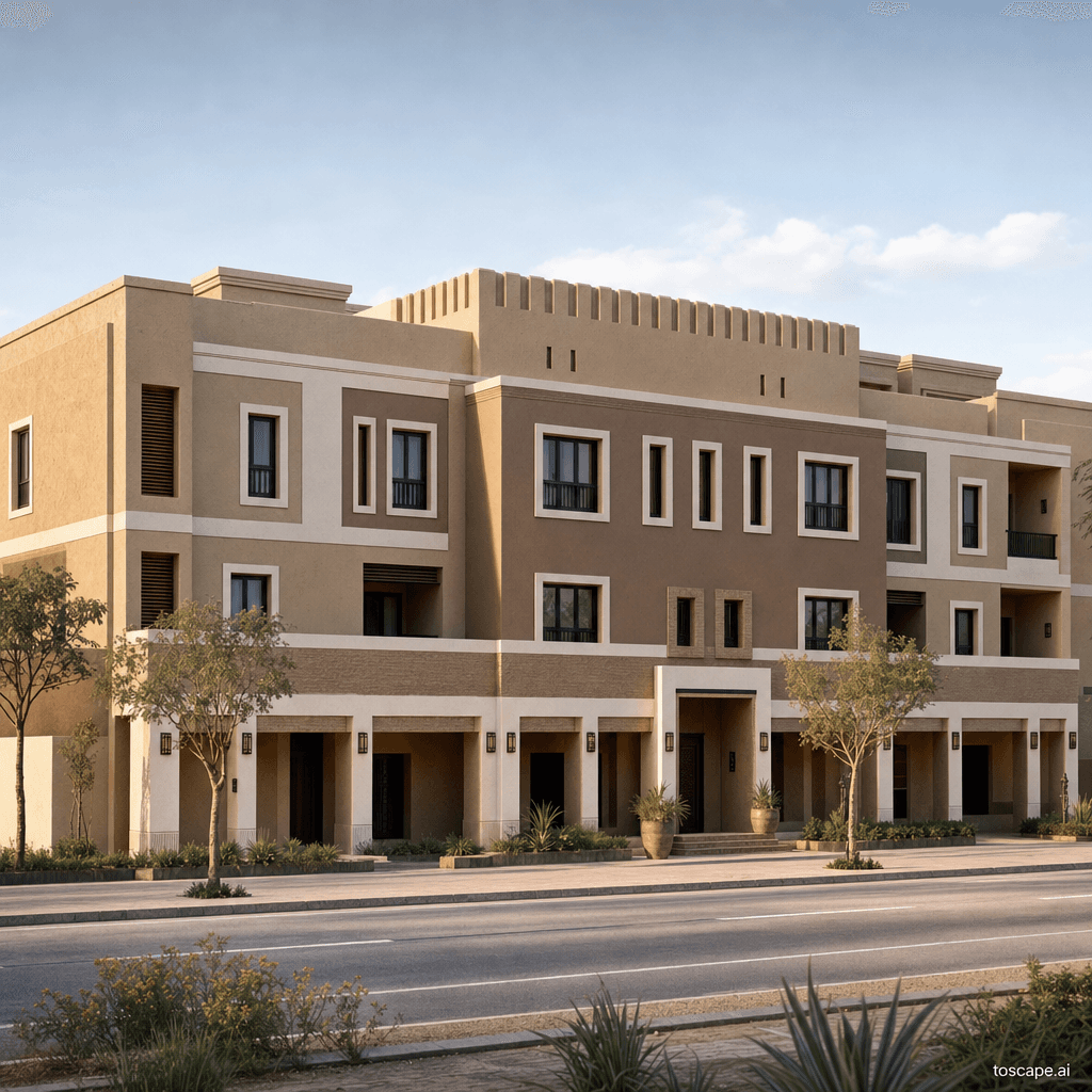 Bisha Desert Transitional architectural identity — Saudi Arabia