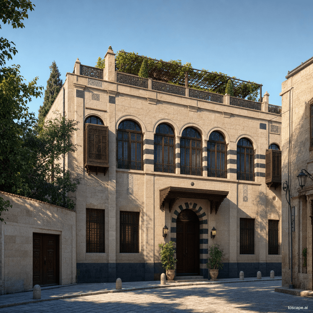 Damascus Courtyard House architectural identity — Syria