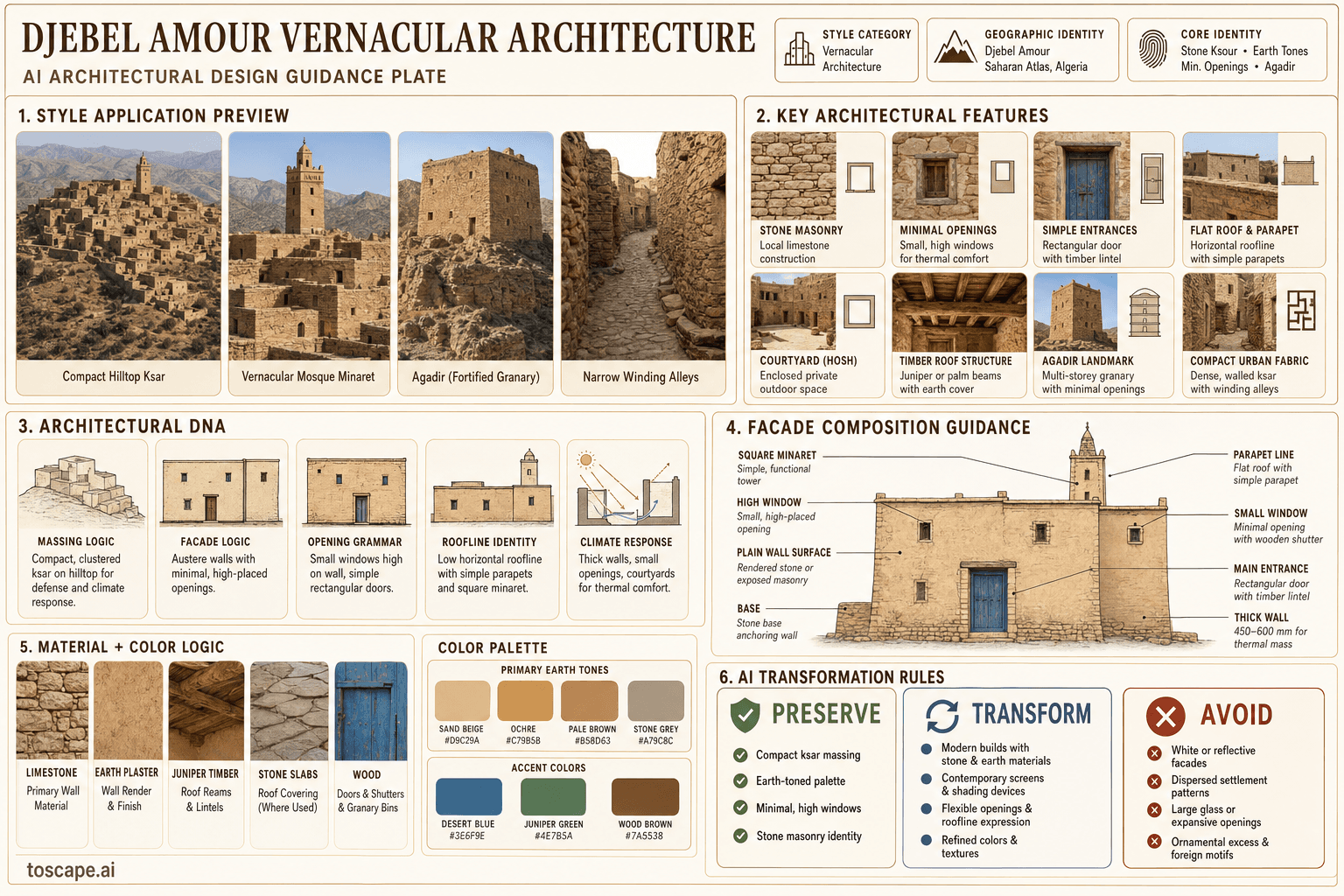 Djebel Amour Vernacular hero plate — Algeria