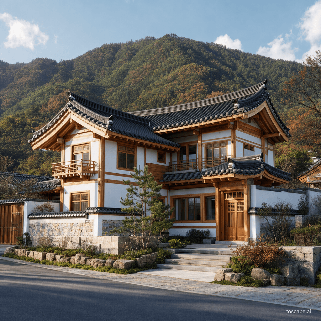 Gangwon Mountain Hanok architectural identity — South Korea