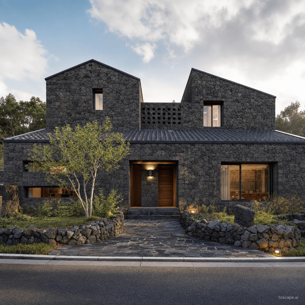 Jeju Island Volcanic Stone architectural identity — South Korea