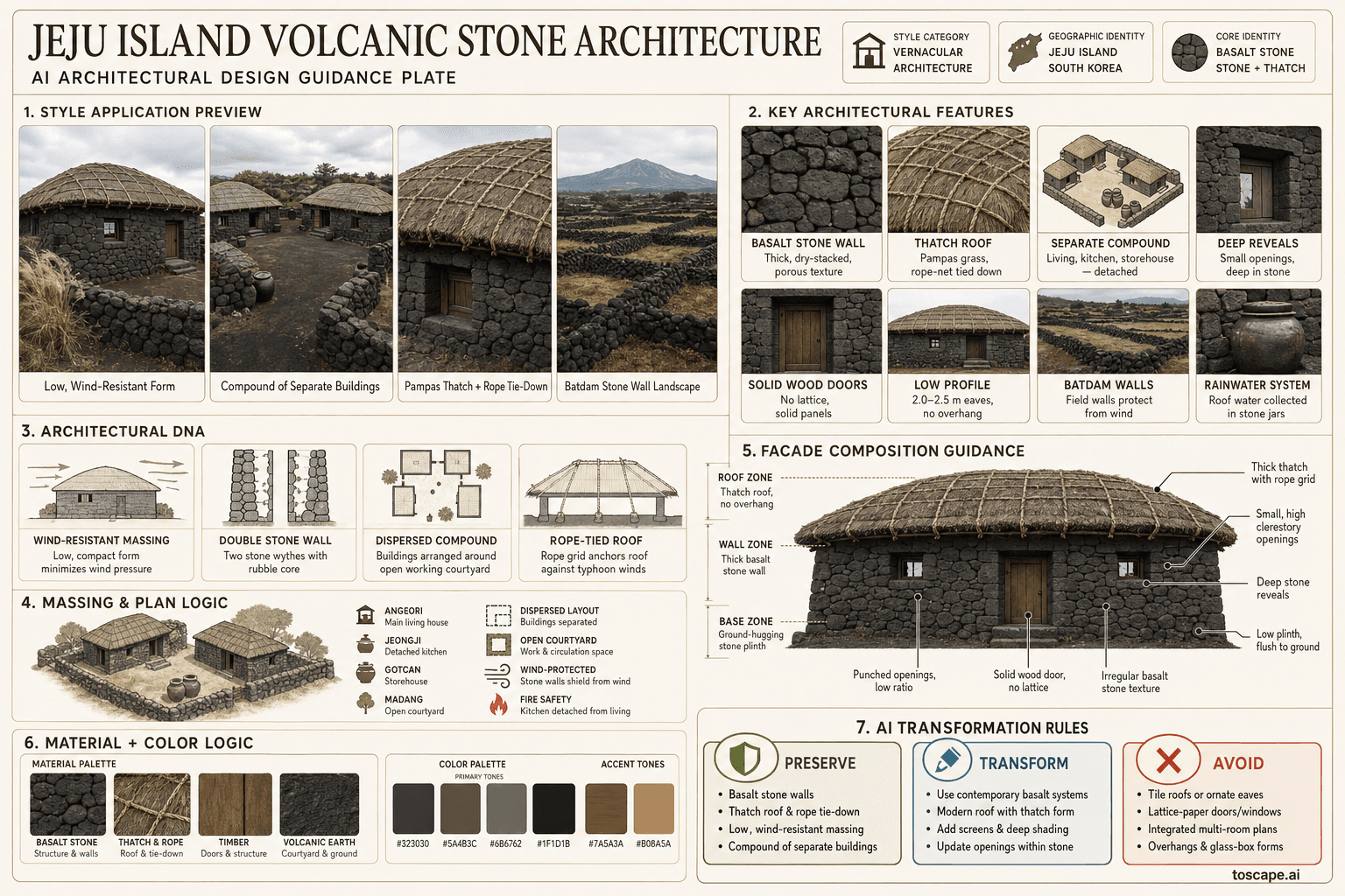 Jeju Island Volcanic Stone hero plate — South Korea