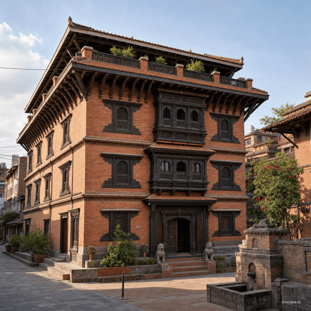 Kathmandu Valley Newari architectural identity — Nepal