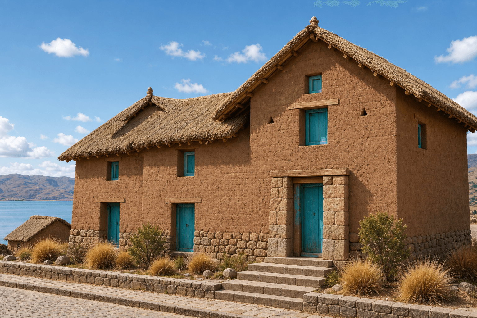 Lake Titicaca Altiplano architectural identity — Peru