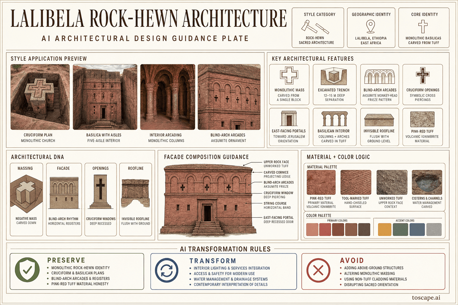 Lalibela Rock-Hewn hero plate — Ethiopia