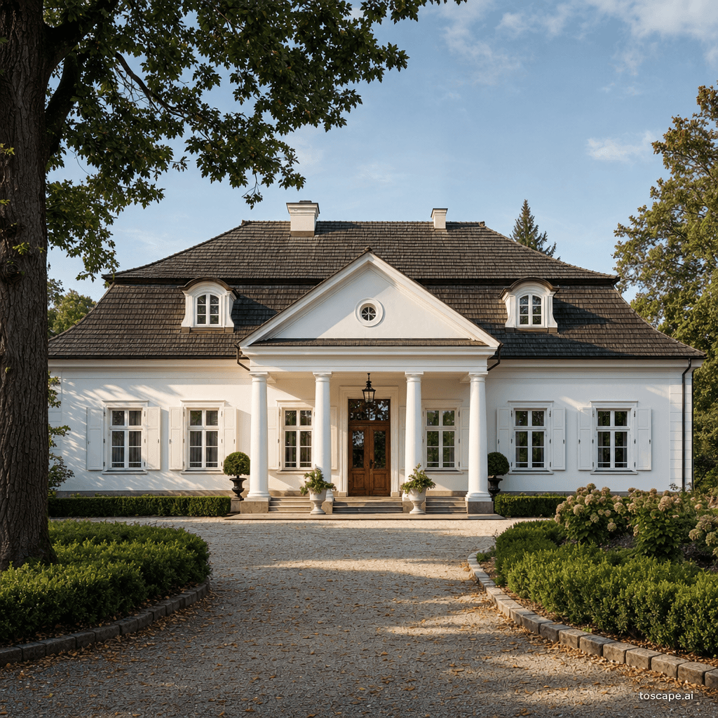 Polish Mazovia Manor House architectural identity — Poland