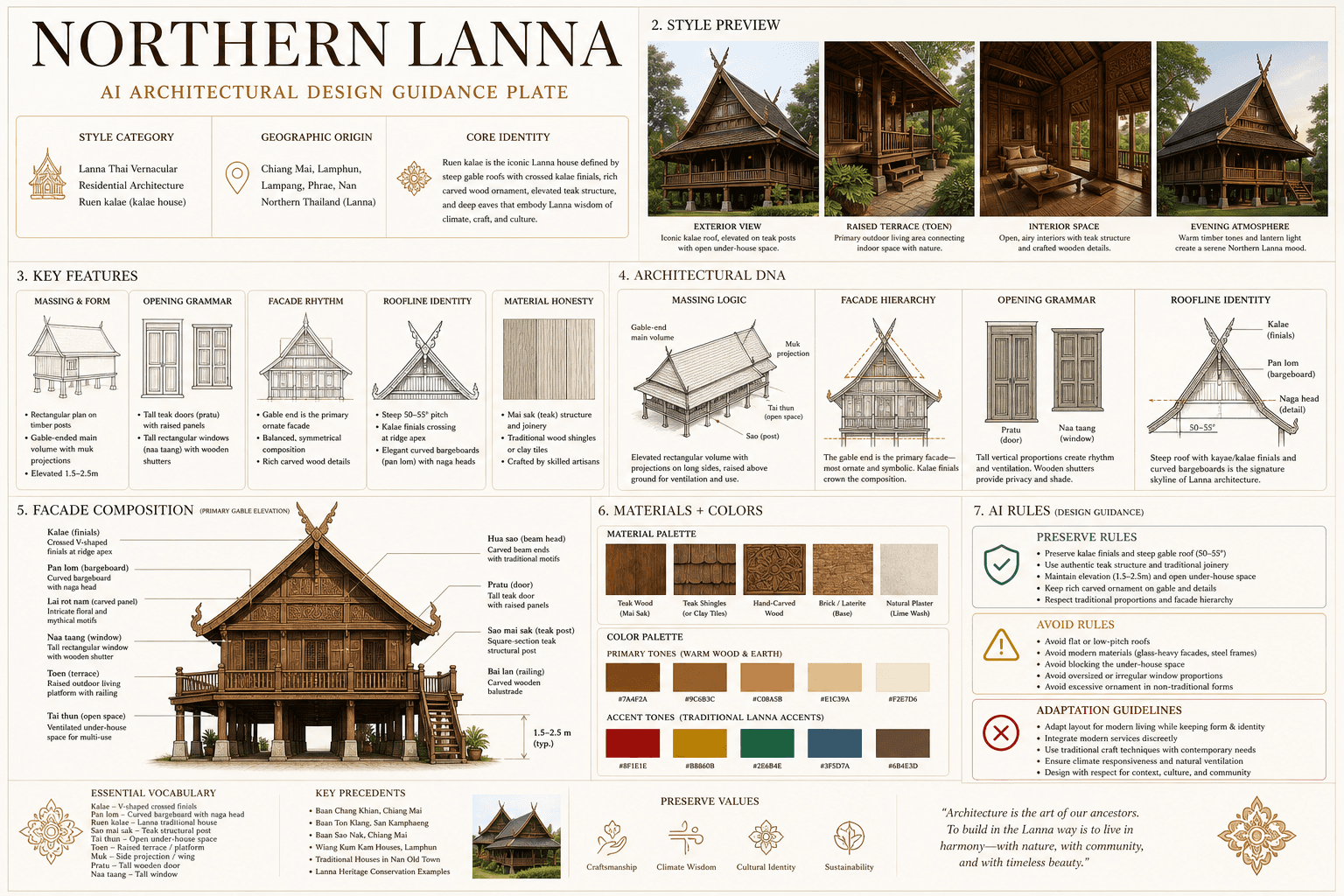 Northern Lanna hero plate — Thailand