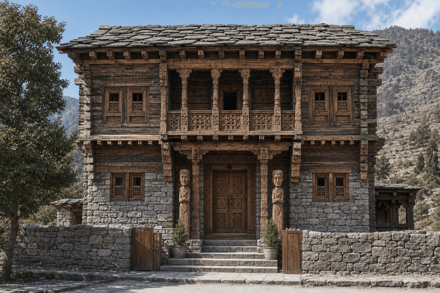 Nuristan Eastern Timber architectural identity — Afghanistan
