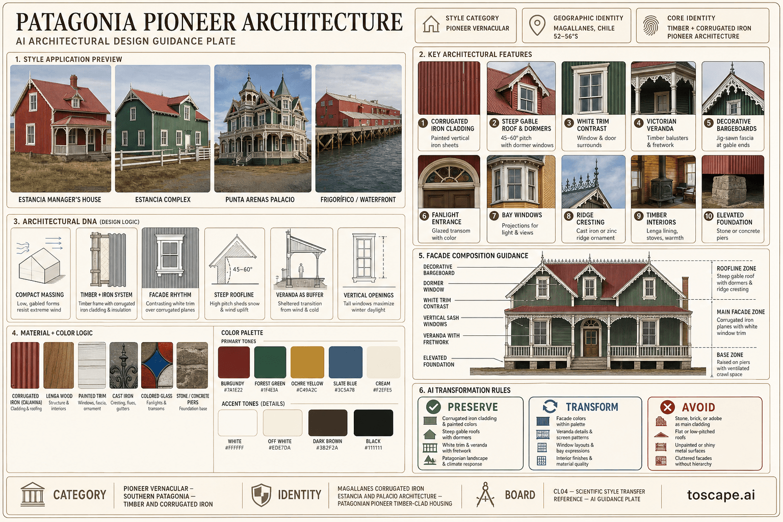 Patagonia Pioneer hero plate — Chile