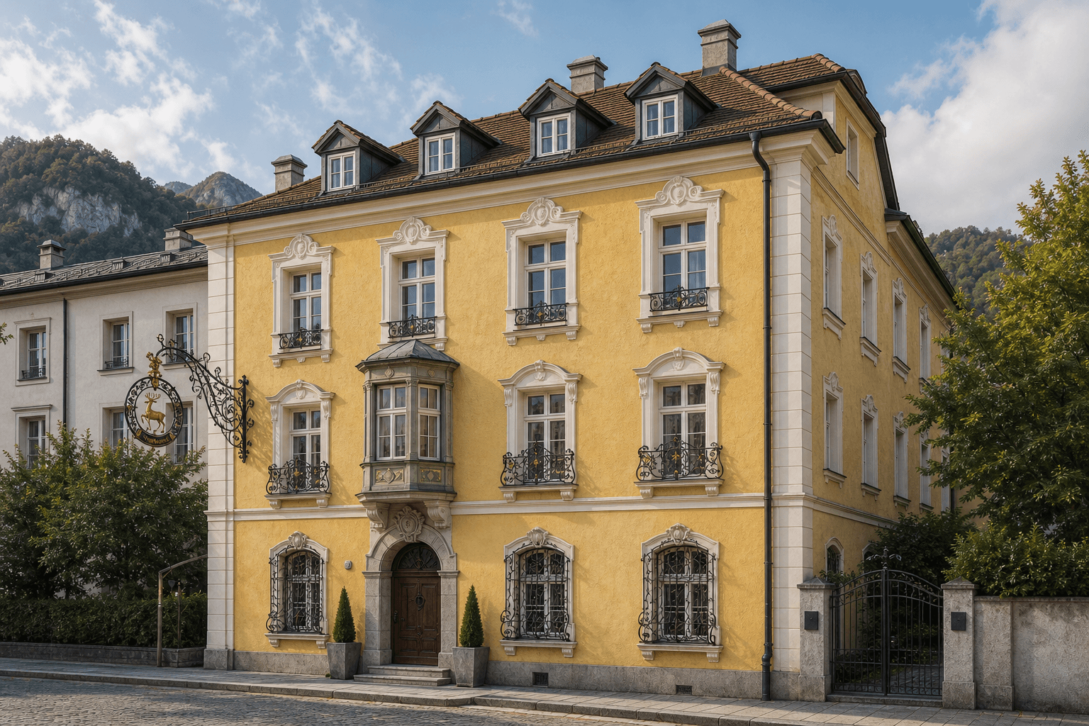 Austrian Salzburg Townhouse architectural identity — Austria
