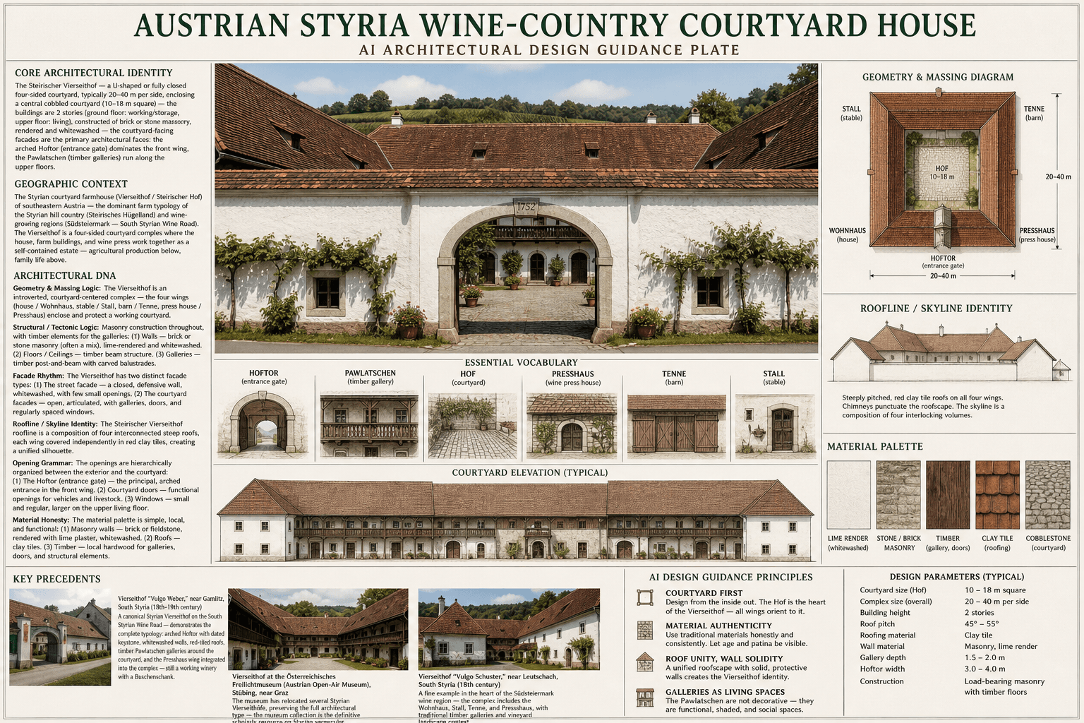 Austrian Styria Wine-Country Courtyard House hero plate — Austria