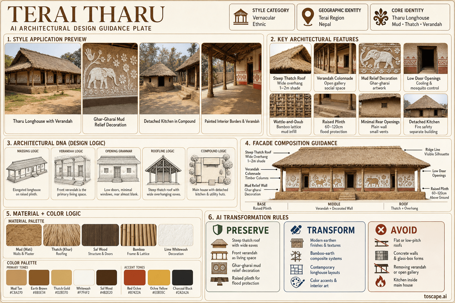 Terai Tharu hero plate — Nepal