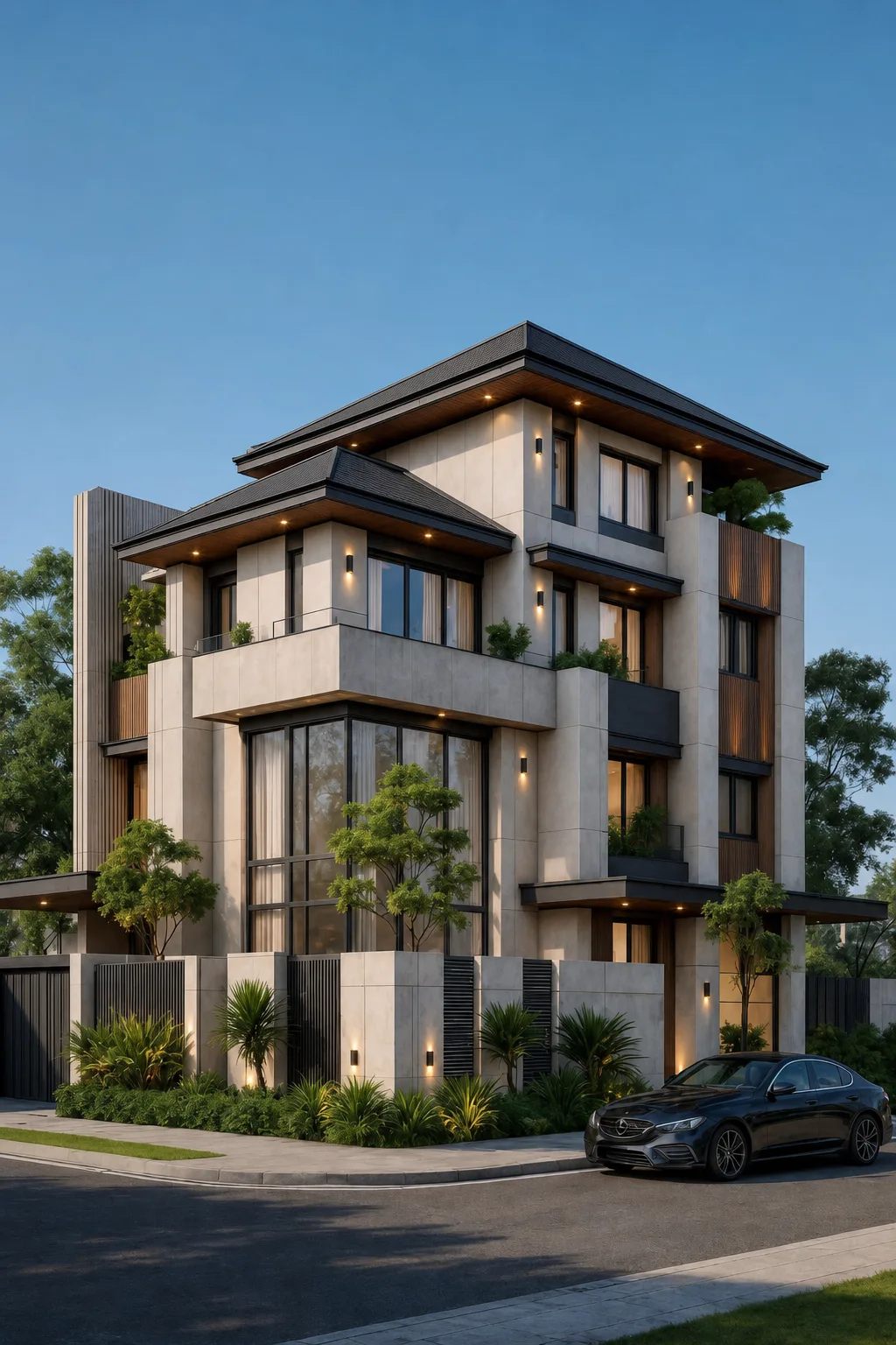 No title ΓÇö exterior architectural image showing contemporary fusion, exterior, balanced massing.